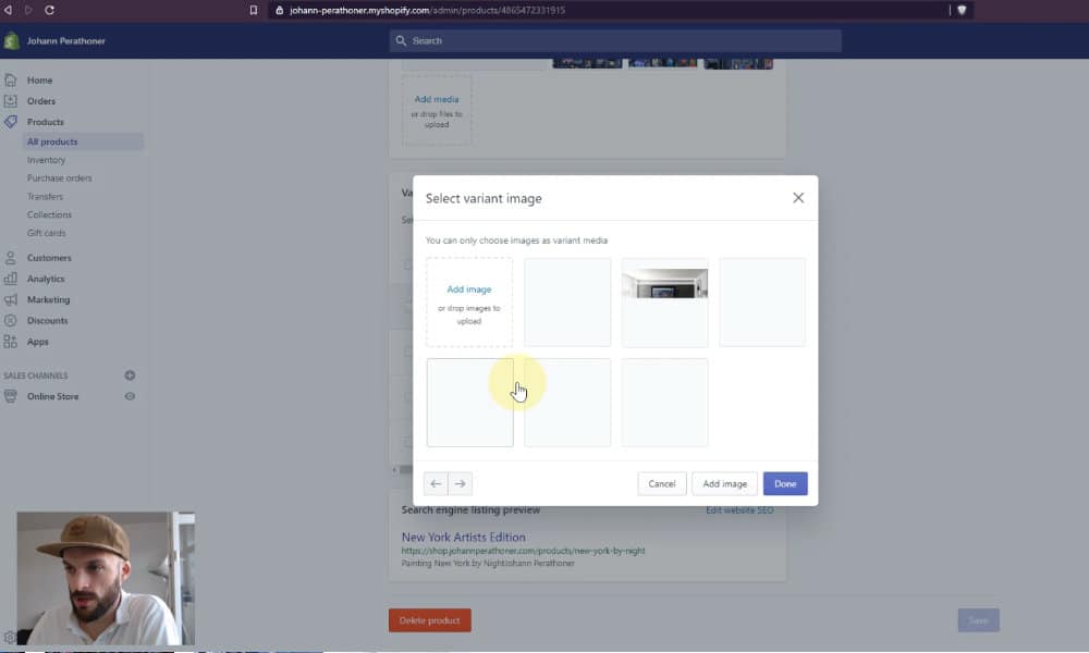 Taux de conversion Shopify