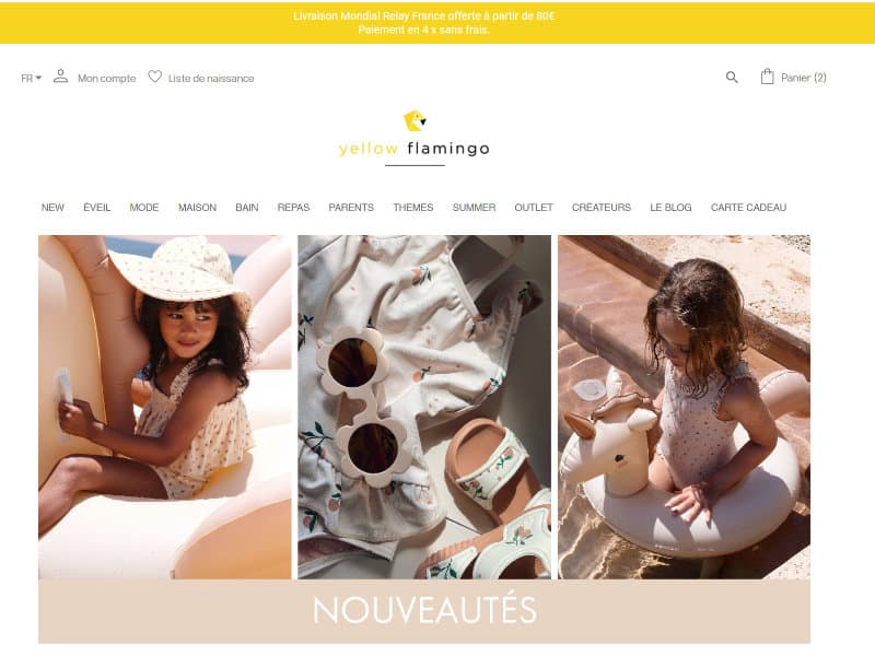 Optimisation conversion boutique en ligne Yellow Flamingo