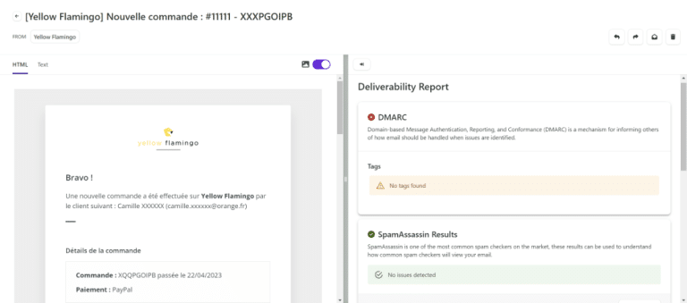 Tester déliverabilité emails transactionnels Ecommerce